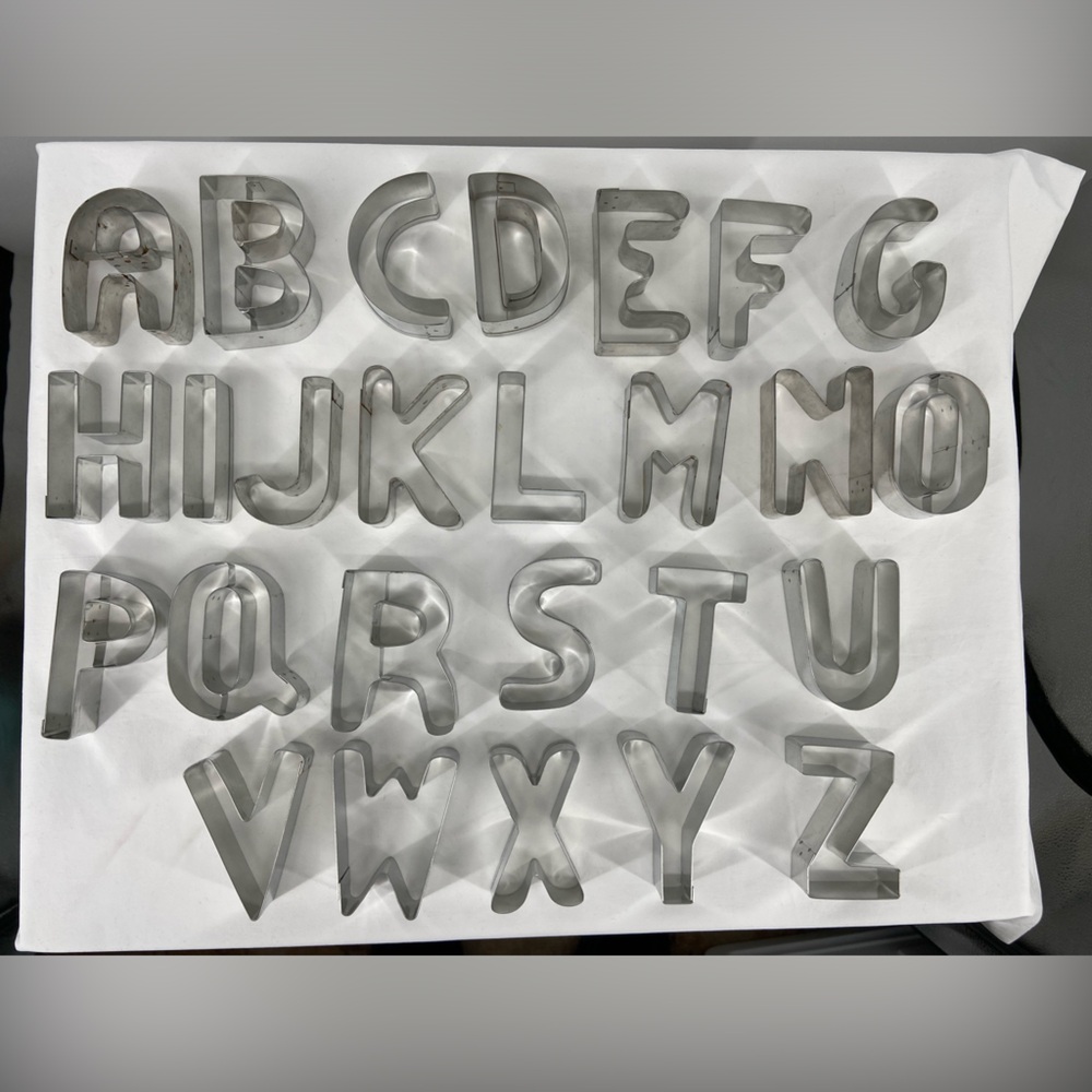 Cookie Cutter Set Alphabet 3"‎